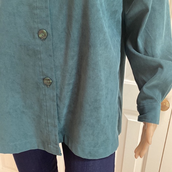 Vintage Classic Elements Womens S Green Long Sleeve Button Up Shirt. - Picture 5 of 12